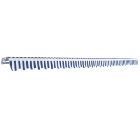 Folding Awning Manual Operated 600 Cm Blue/White