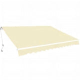 Folding Awning Manual Operated 600 Cm Blue/White
