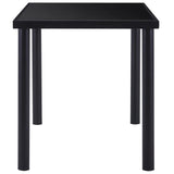 Dining Table Black Tempered Glass