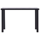 Dining Table Black And Concrete Grey Mdf