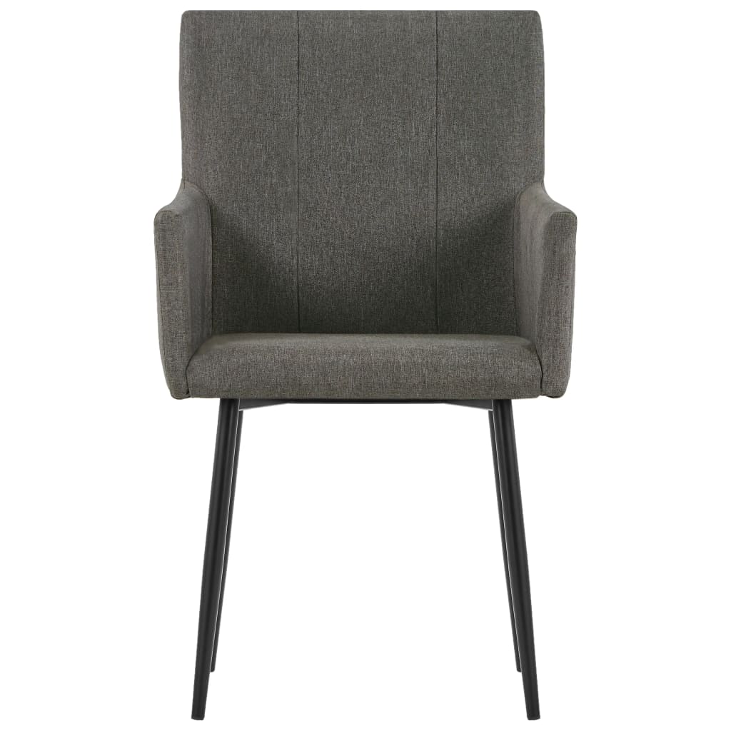 Dining Chairs With Armrests 2 Pcs Fabric
