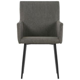 Dining Chairs With Armrests 2 Pcs Fabric