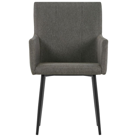 Dining Chairs With Armrests 2 Pcs Fabric