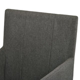Dining Chairs With Armrests 2 Pcs Fabric