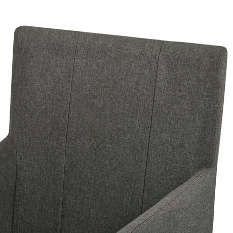 Dining Chairs With Armrests 2 Pcs Fabric