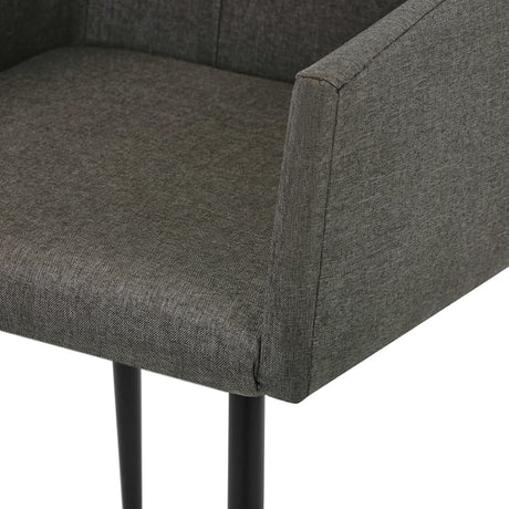 Dining Chairs With Armrests 2 Pcs Fabric