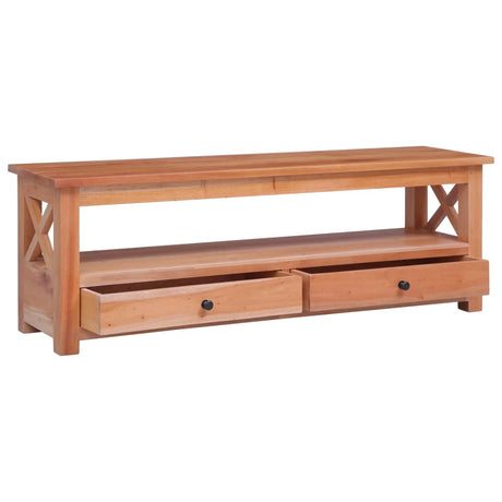 Tv Cabinet 120X30X40 Cm Solid Mahogany Wood