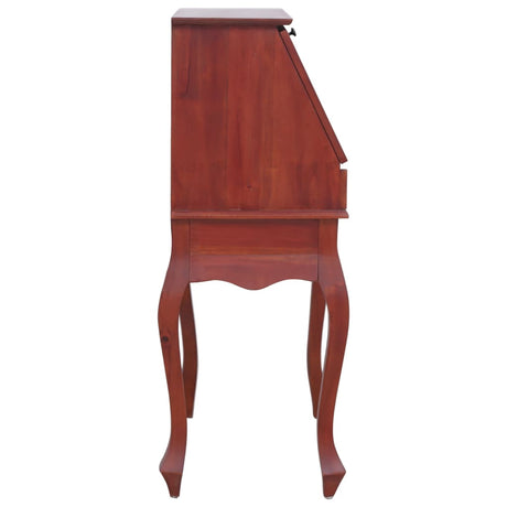 Secretary Desk 78X42X103 Cm Solid Mahogany Wood