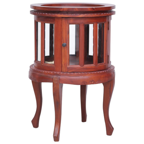 Vitrine Cabinet 50X50X76 Cm Solid Mahogany Wood