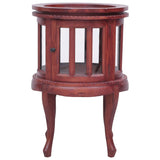 Vitrine Cabinet 50X50X76 Cm Solid Mahogany Wood