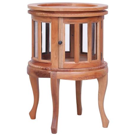 Vitrine Cabinet 50X50X76 Cm Solid Mahogany Wood