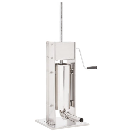 Manual Sausage Stuffer Silver Stainless Steel