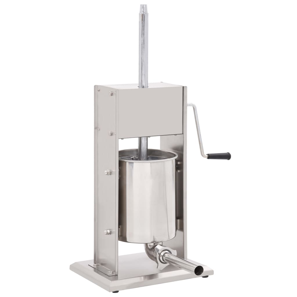 Manual Sausage Stuffer Silver Stainless Steel