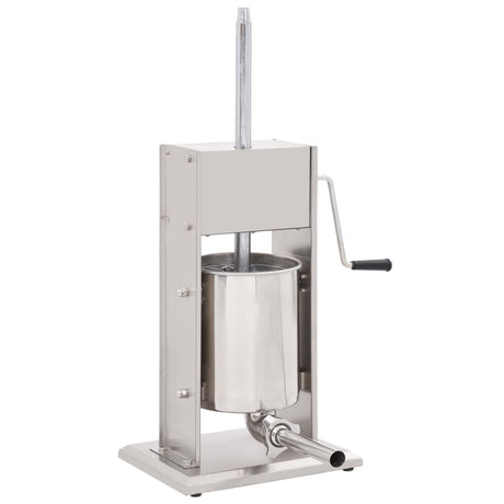 Manual Sausage Stuffer Silver Stainless Steel