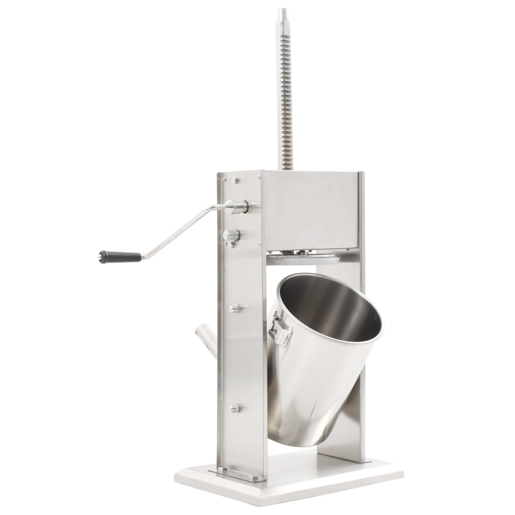 Manual Sausage Stuffer Silver Stainless Steel