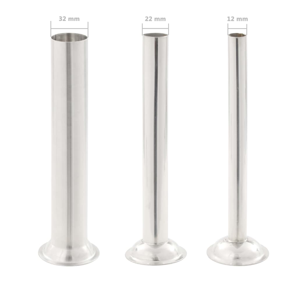 Manual Sausage Stuffer Silver Stainless Steel