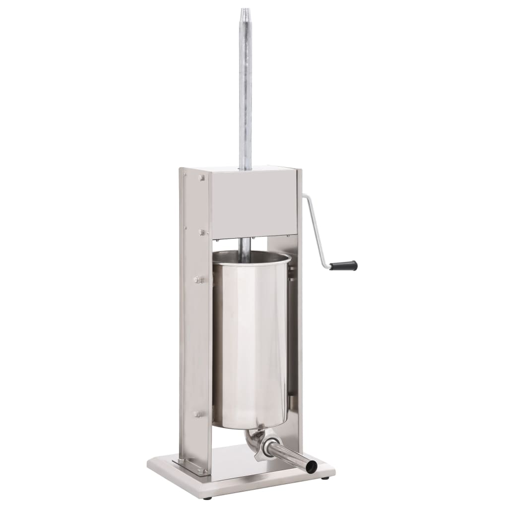 Manual Sausage Stuffer Silver Stainless Steel