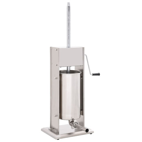 Manual Sausage Stuffer Silver Stainless Steel