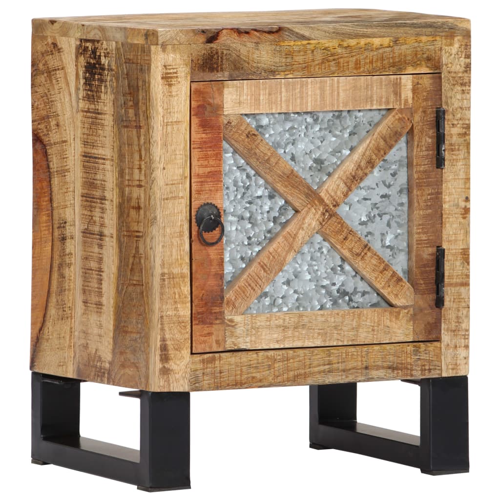 Bedside Cabinet 40X30X50 Cm Solid Mango Wood