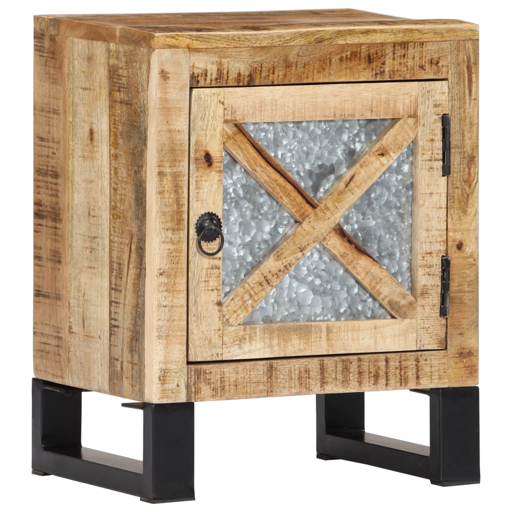 Bedside Cabinet 40X30X50 Cm Solid Mango Wood