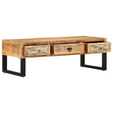 Coffee Table 110X50X38 Cm Solid Mango Wood