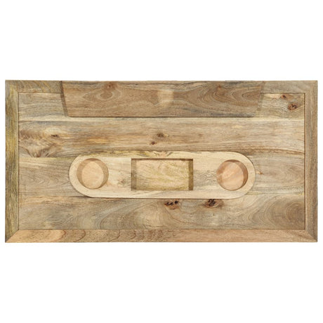 Coffee Table Cassette Style 100X52X45 Cm Solid Mango Wood
