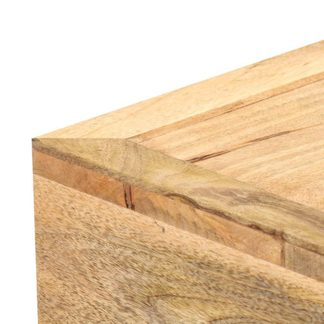 Coffee Table Cassette Style 100X52X45 Cm Solid Mango Wood