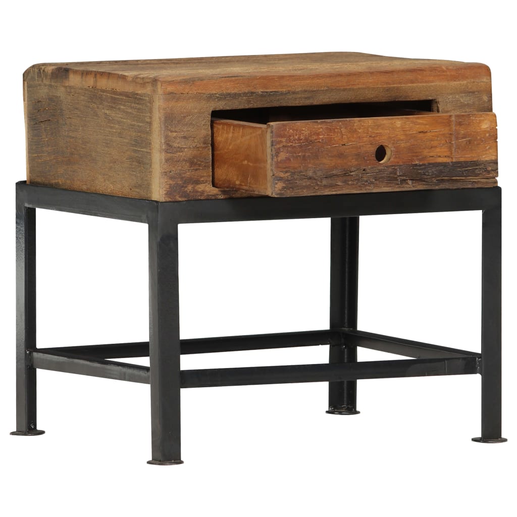 Bedside Cabinet 40X35X40 Cm Solid Reclaimed Wood