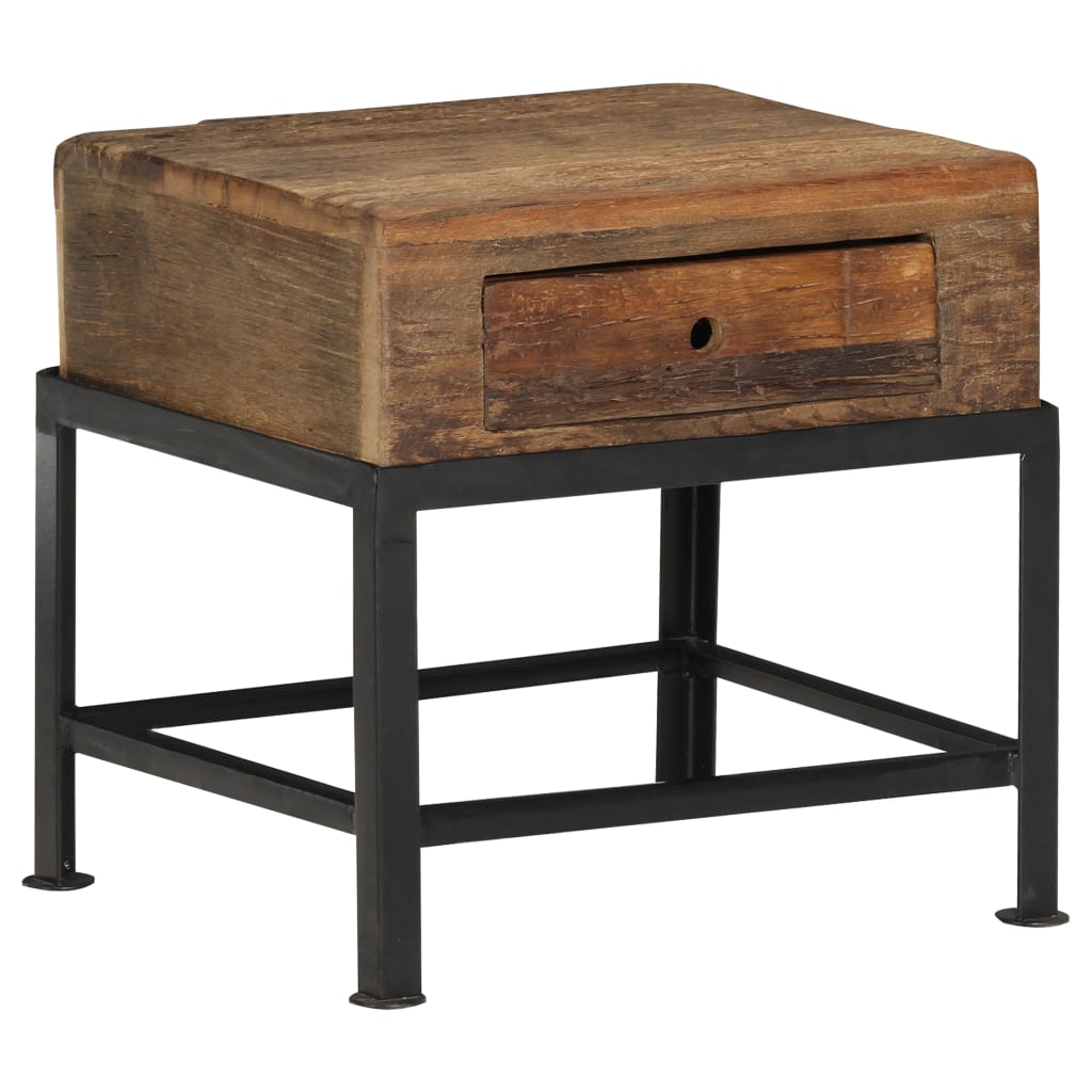 Bedside Cabinet 40X35X40 Cm Solid Reclaimed Wood
