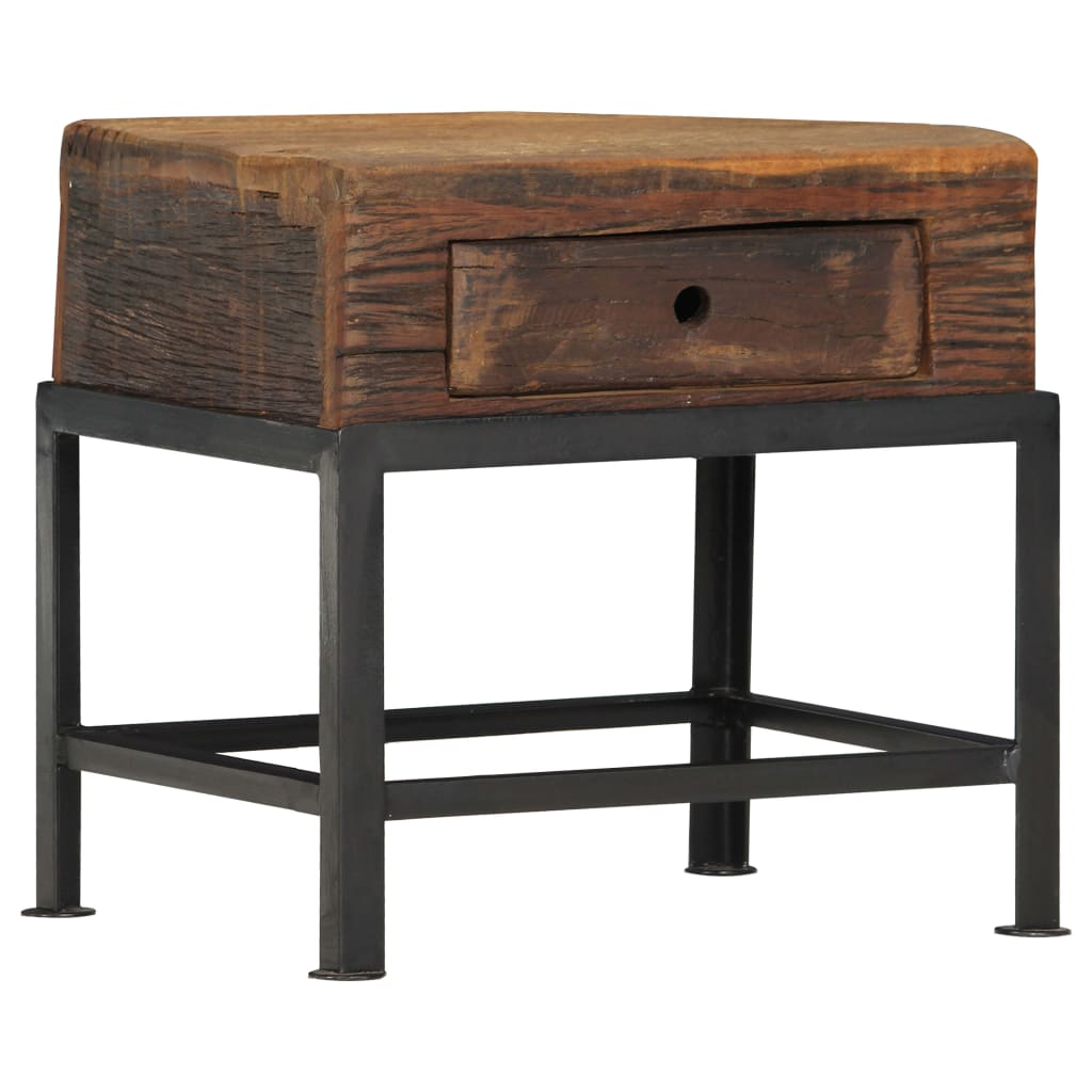 Bedside Cabinet 40X35X40 Cm Solid Reclaimed Wood