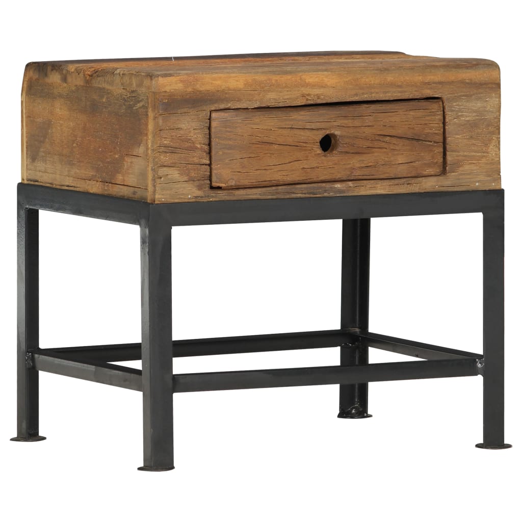 Bedside Cabinet 40X35X40 Cm Solid Reclaimed Wood
