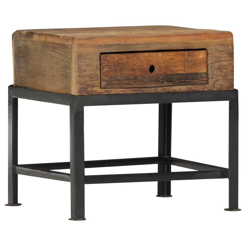 Bedside Cabinet 40X35X40 Cm Solid Reclaimed Wood