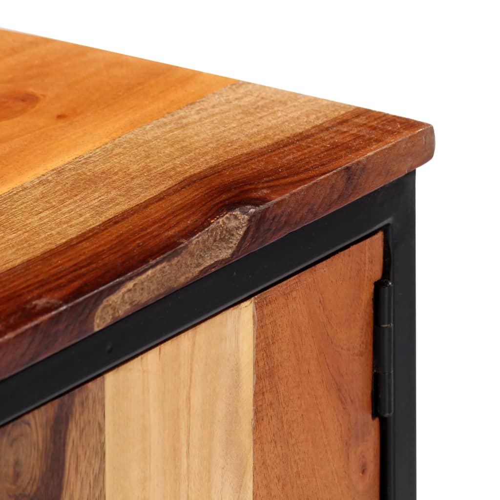 Tv Cabinet 120X30X40 Cm Solid Reclaimed Wood And Steel