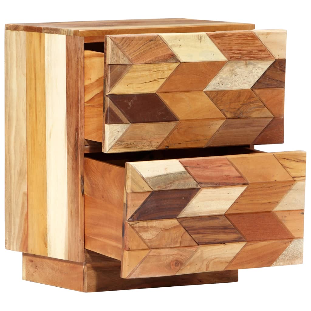 Bedside Cabinet 40X30X50 Cm Solid Reclaimed Wood