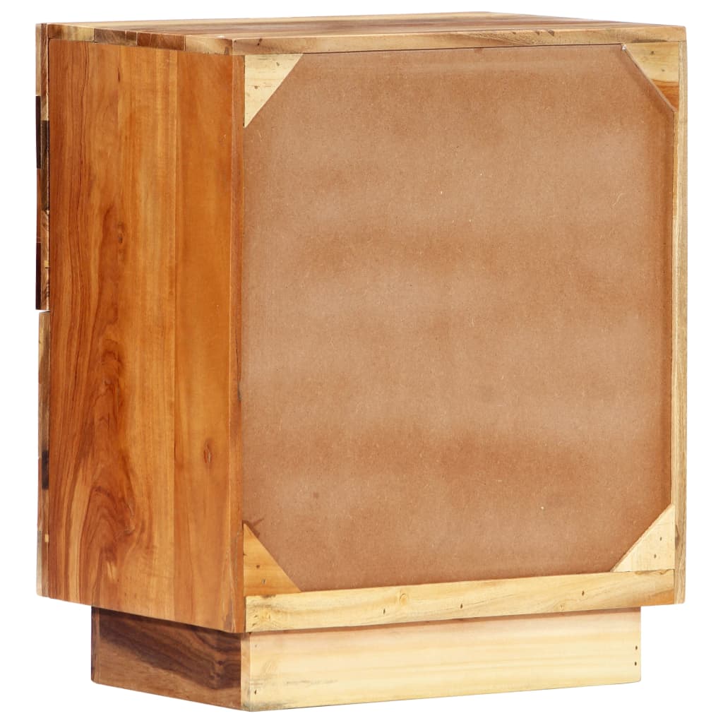 Bedside Cabinet 40X30X50 Cm Solid Reclaimed Wood