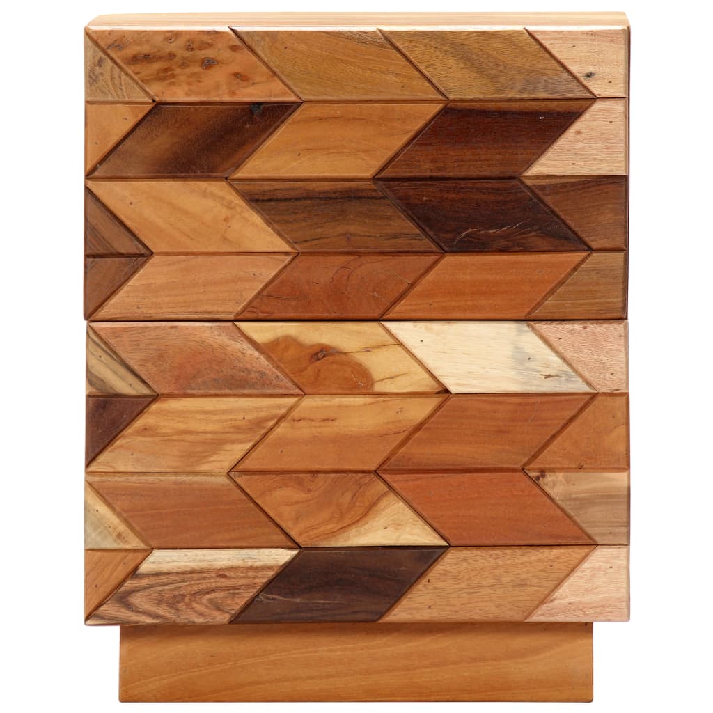 Bedside Cabinet 40X30X50 Cm Solid Reclaimed Wood