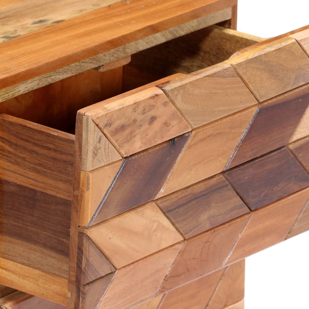 Bedside Cabinet 40X30X50 Cm Solid Reclaimed Wood