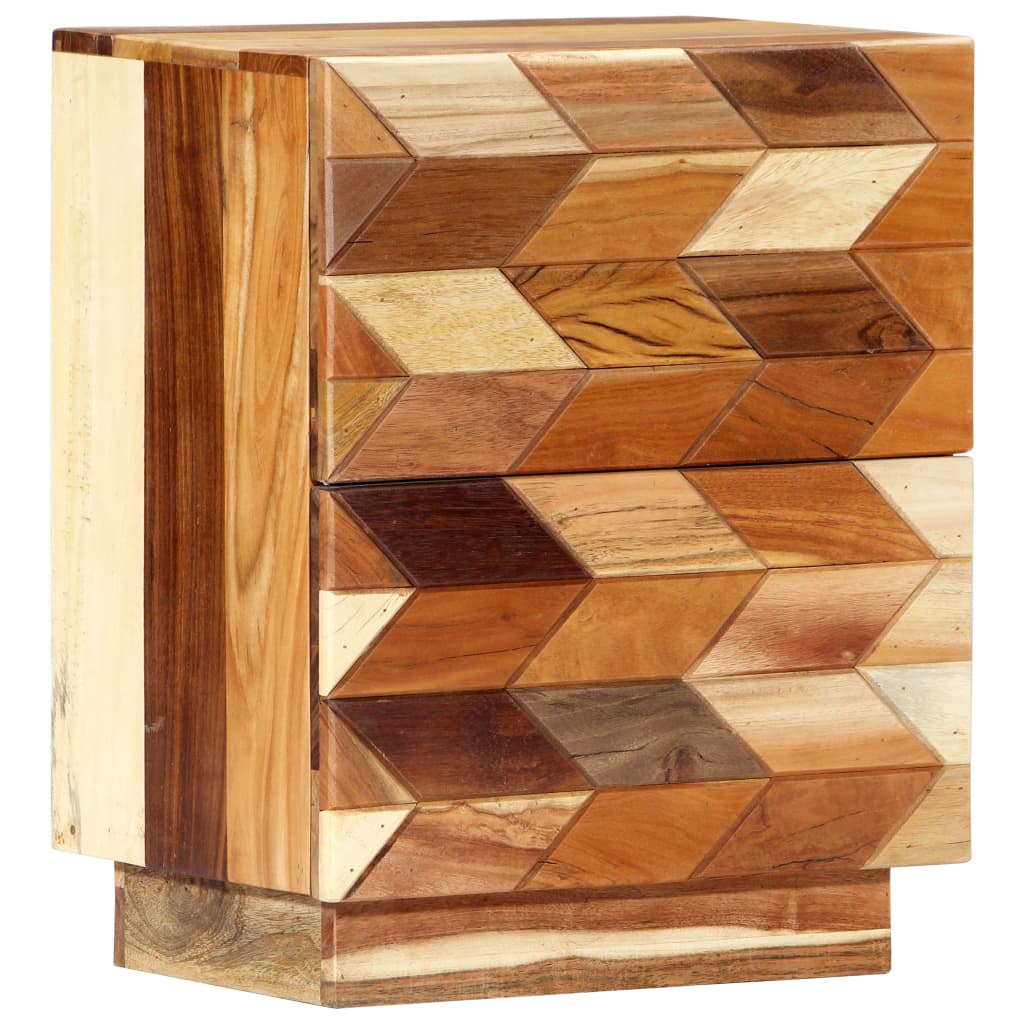 Bedside Cabinet 40X30X50 Cm Solid Reclaimed Wood