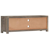 Tv Cabinet Grey 120X30X40 Cm Solid Mango Wood