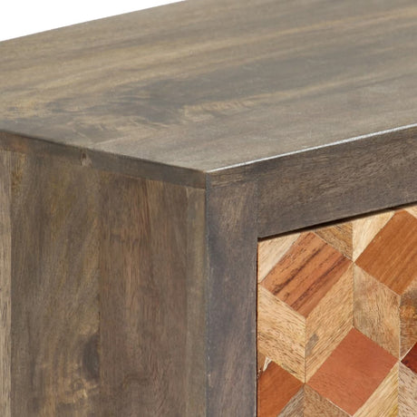 Tv Cabinet Grey 120X30X40 Cm Solid Mango Wood