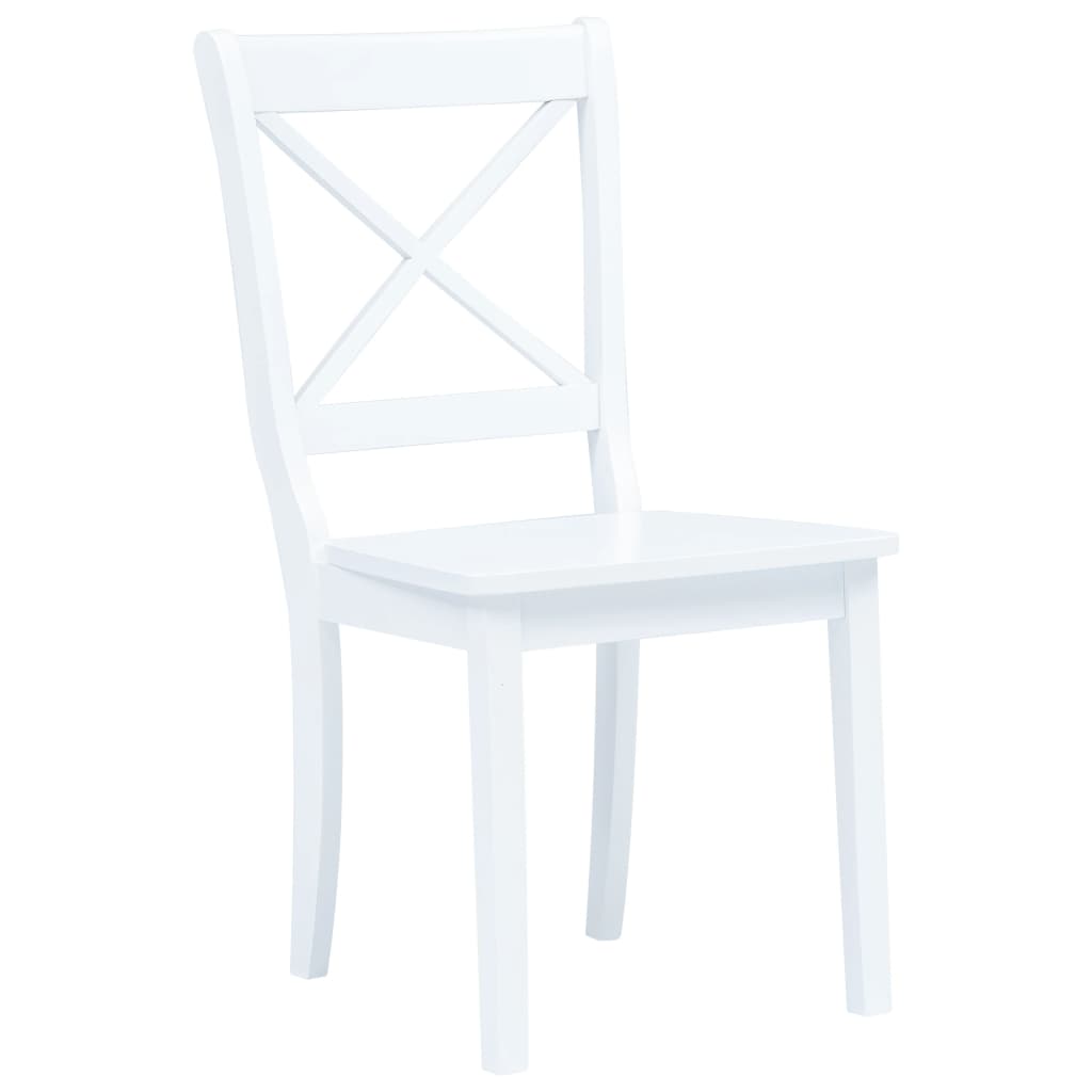 5 Piece Dining Set Solid Rubber Wood