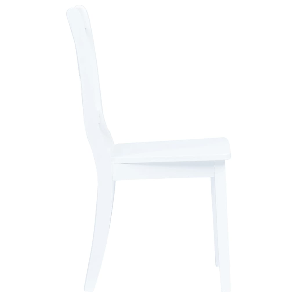 5 Piece Dining Set Solid Rubber Wood