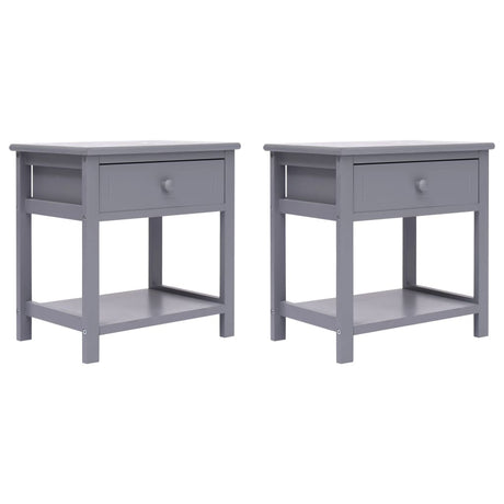Bedside Cabinets 2 Pcs Wood