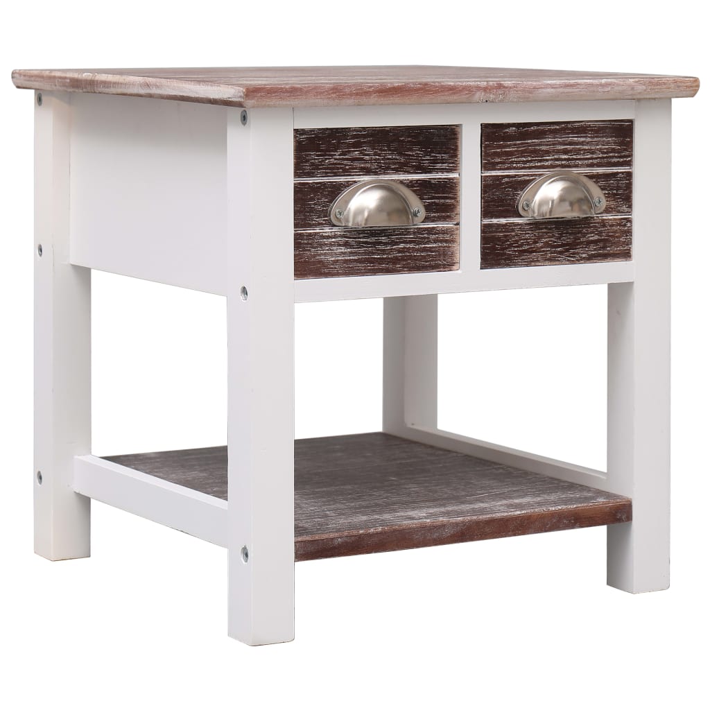 Side Table 40X40X40 Cm Paulownia Wood