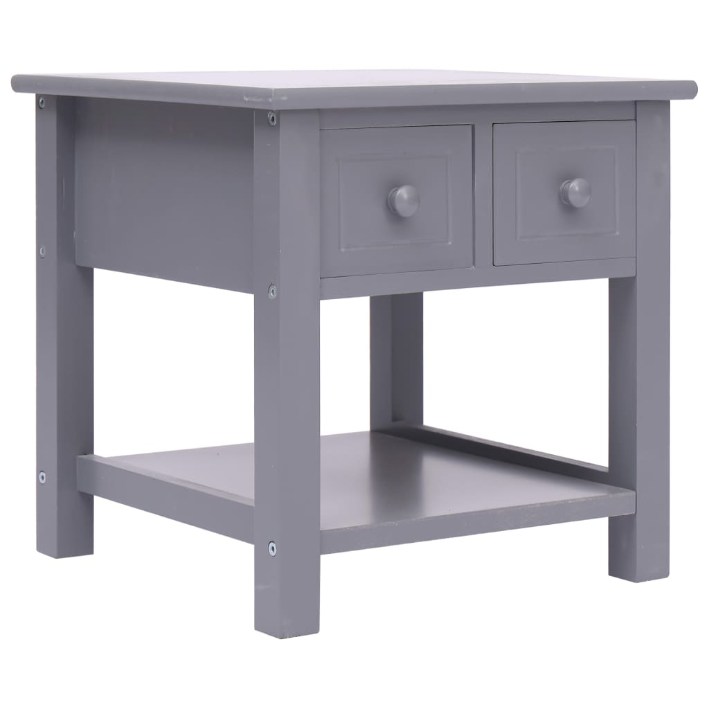 Side Table 40X40X40 Cm Paulownia Wood