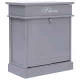 Shoe Cabinet 50X28X58 Cm Paulownia Wood