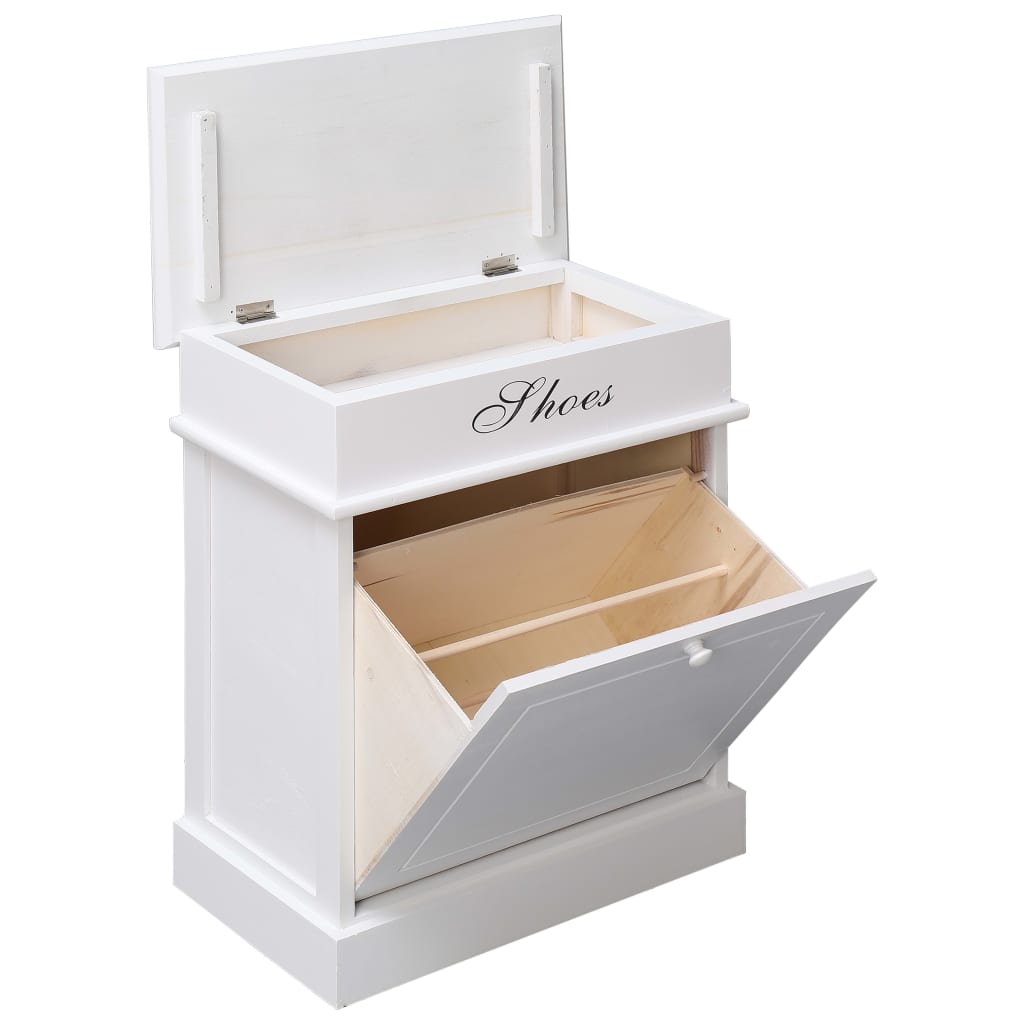 Shoe Cabinet 50X28X58 Cm Paulownia Wood