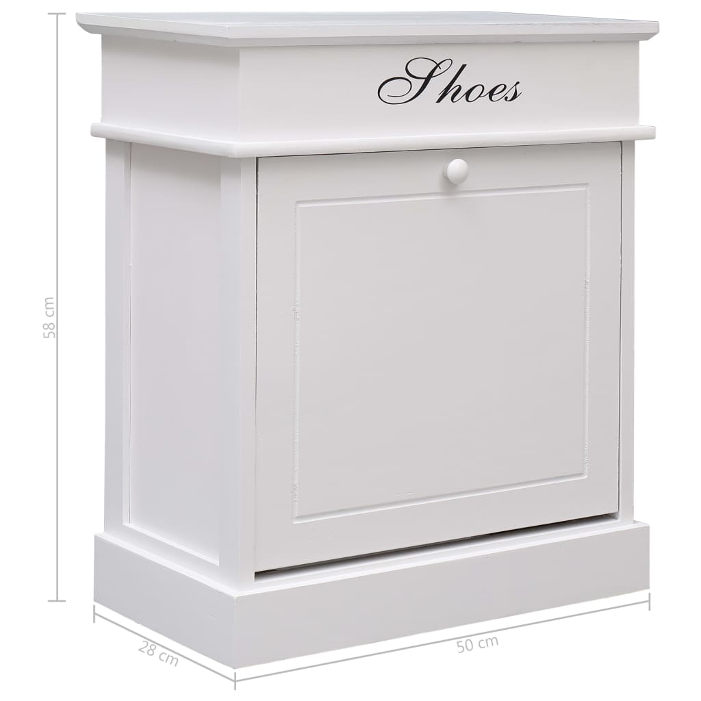 Shoe Cabinet 50X28X58 Cm Paulownia Wood
