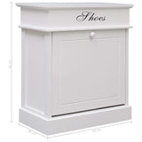 Shoe Cabinet 50X28X58 Cm Paulownia Wood
