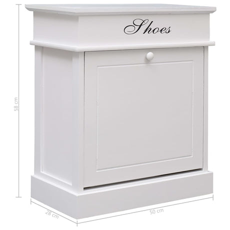 Shoe Cabinet 50X28X58 Cm Paulownia Wood